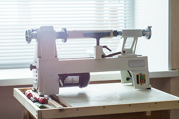 Image showing Mini Woodworking Lathe