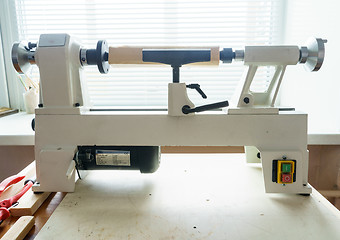 Image showing Mini Woodworking Lathe