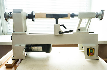 Image showing Mini Woodworking Lathe