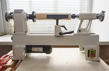 Image showing Mini Woodworking Lathe