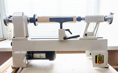 Image showing Mini Woodworking Lathe