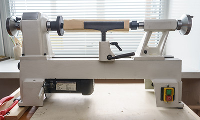 Image showing Mini Woodworking Lathe