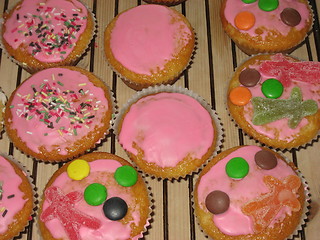 Image showing Pink cupcakes