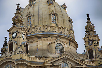 Image showing Frauenkirche (Our Lady church) in the center of Old town in Dres