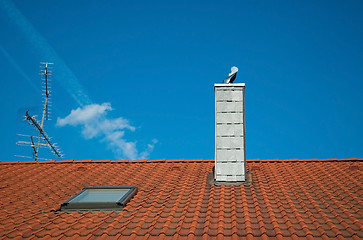 Image showing red tiled roof