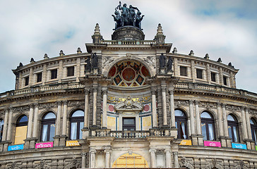 Image showing DRESDEN, GERMANY – AUGUST 13, 2016: Semperoper opera (Staatska