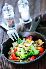 Image showing fried vegetables