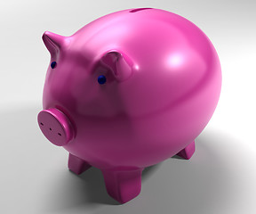 Image showing Piggy Bank Shows Savings Accounts