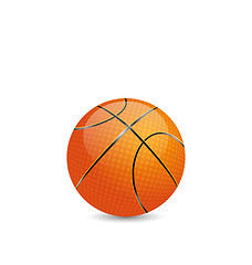Image showing Basketball Ball Isolated on White Background
