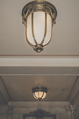 Image showing Luxurious lamps at the ceiling