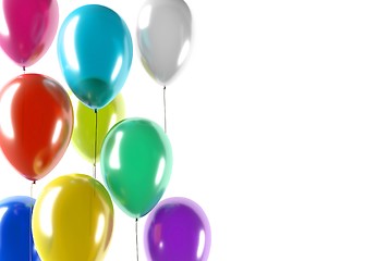 Image showing party color balloons