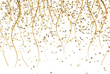 Image showing falling gold confetti