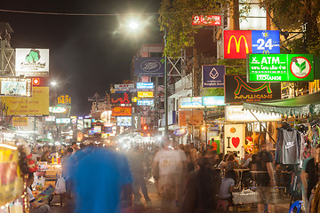 Image showing Signs along Khao San Road