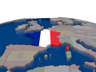 Image showing France with flag
