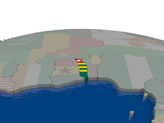 Image showing Togo with flag