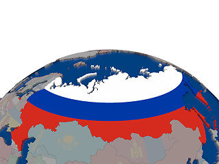 Image showing Russia with flag