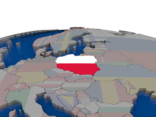 Image showing Poland with flag