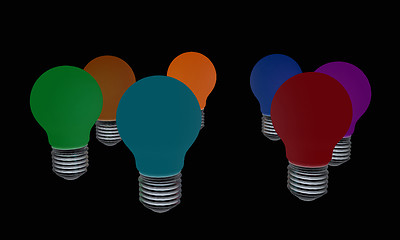 Image showing lamps. 3D illustration