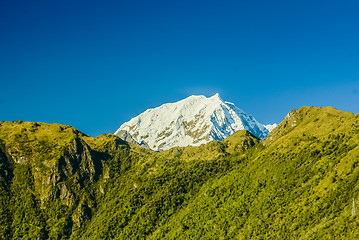 Image showing Snow-capped peaks in Peru