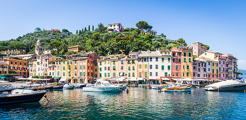 Image showing Portofino, Italy - Summer 2016 - view from the sea