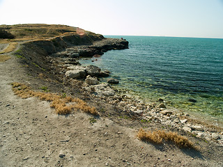 Image showing Sea Landscape of Deserted beach