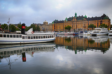 Image showing STOCKHOLM, SWEDEN - AUGUST 20, 2016: Many people walk and visit 