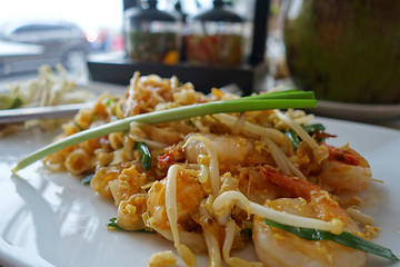 Image showing Traditional Thai Fried Noodles