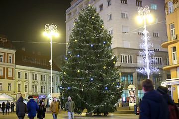 Image showing Christmas tree in Zagreb