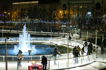 Image showing Skating rink in Zagreb