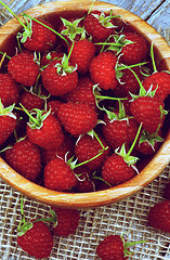 Image showing Perfect Ripe Raspberries