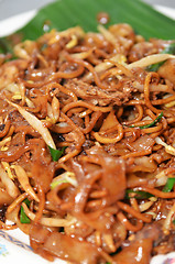 Image showing Fried Penang Char Kuey Teow 