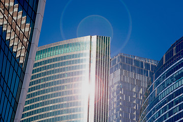 Image showing tops of skyscrapers