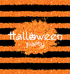 Image showing Shine Orange Wallpaper for Happy Halloween Party