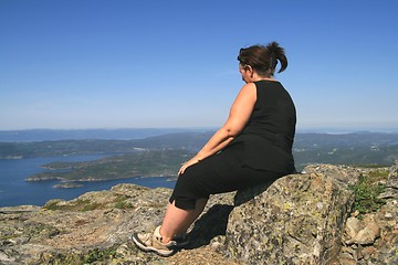 Image showing Overweight woman