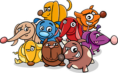 Image showing funny cartoon dog characters