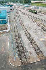 Image showing Denisovka railway station of petrochemical plant