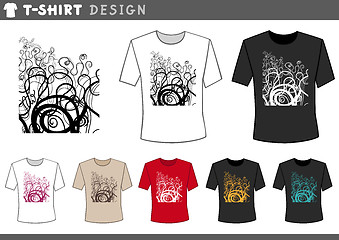 Image showing t shirt floral design