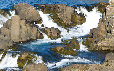 Image showing Close-up view of a water fall