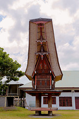 Image showing Toraja ethnic architecture, Bitung City