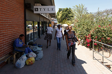 Image showing Street in Francis Town, Botswana