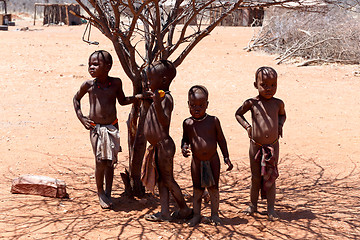 Image showing Unidentified child Himba tribe in Namibia