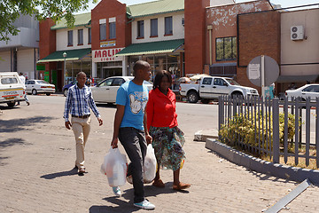 Image showing Street in Francis Town, Botswana