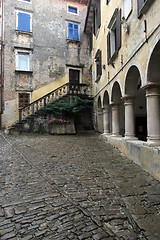 Image showing Street in small town Groznjan in Istra, Croatia