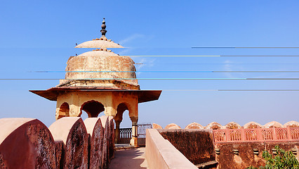 Image showing Landscape of ancient castle in India