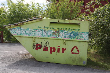 Image showing Recycling paper