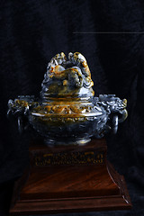 Image showing Chinese ancient jade carving art