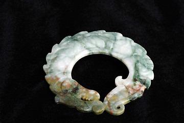 Image showing Chinese ancient jade carving art