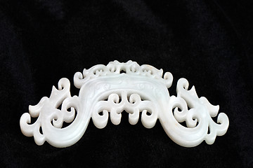 Image showing Chinese ancient jade carving art