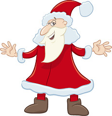 Image showing funny santa cartoon illustration