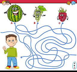 Image showing path maze activity game